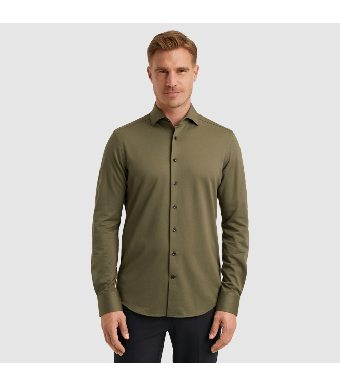 Vanguard LONG SLEEVE SHIRT Versatile Oxford 6497 Tea leaf