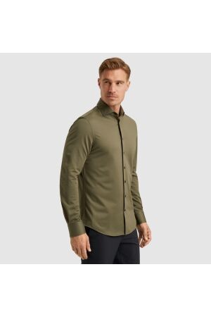 Vanguard LONG SLEEVE SHIRT Versatile Oxford 6497 Tea leaf