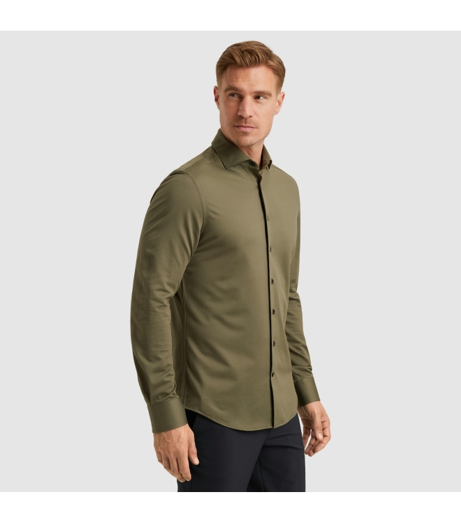 Vanguard LONG SLEEVE SHIRT Versatile Oxford 6497 Tea leaf