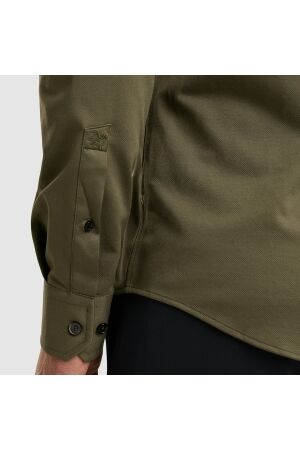 Vanguard LONG SLEEVE SHIRT Versatile Oxford 6497 Tea leaf