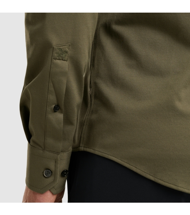 Vanguard LONG SLEEVE SHIRT Versatile Oxford 6497 Tea leaf