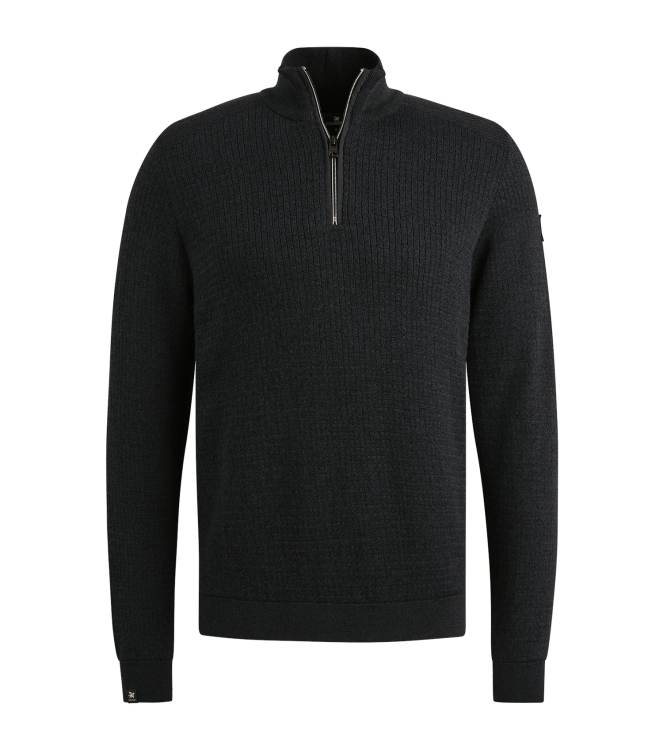 Vanguard Half zip collar cotton mouline 5073 Sky captain
