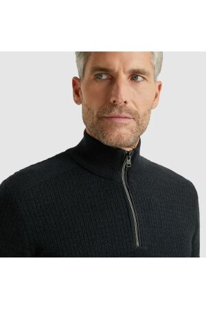 Vanguard Half zip collar cotton mouline 5073 Sky captain