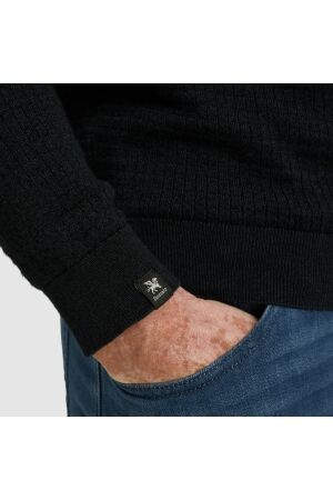 Vanguard Half zip collar cotton mouline 5073 Sky captain