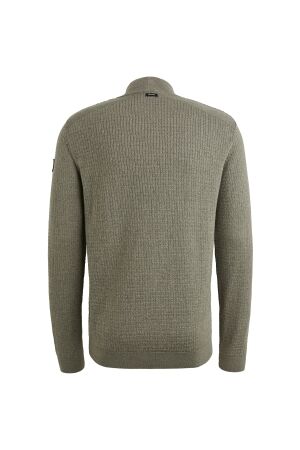 Vanguard Half zip collar cotton mouline 6497 Tea leaf