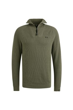 Vanguard Half zip collar cotton structure 6497 Tea leaf