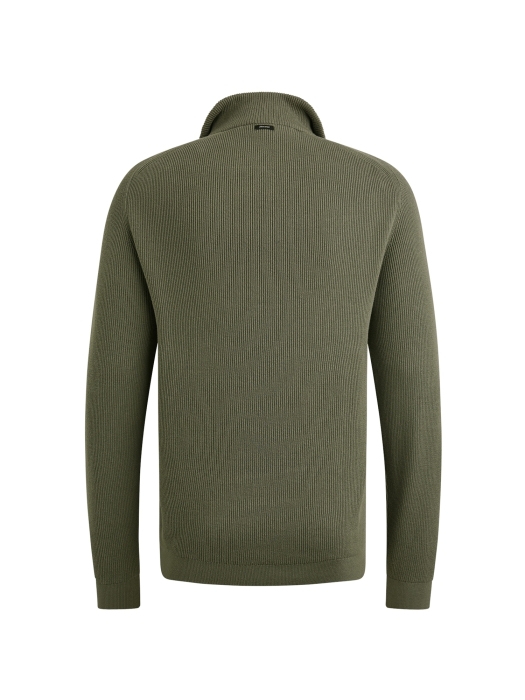 Vanguard Half zip collar cotton structure 6497 Tea leaf