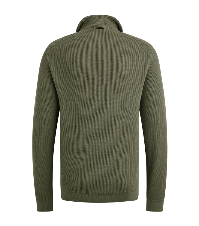Vanguard Half zip collar cotton structure 6497 Tea leaf