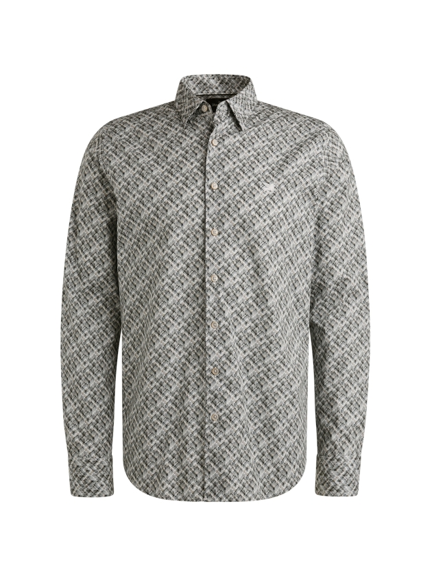 Vanguard Long Sleeve Shirt Print on fine Po 9143 Gray dawn