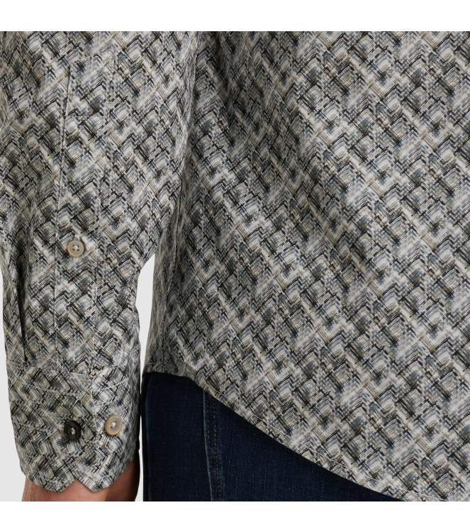 Vanguard Long Sleeve Shirt Print on fine Po 9143 Gray dawn