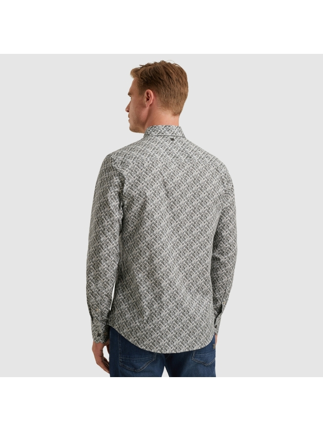 Vanguard Long Sleeve Shirt Print on fine Po 9143 Gray dawn