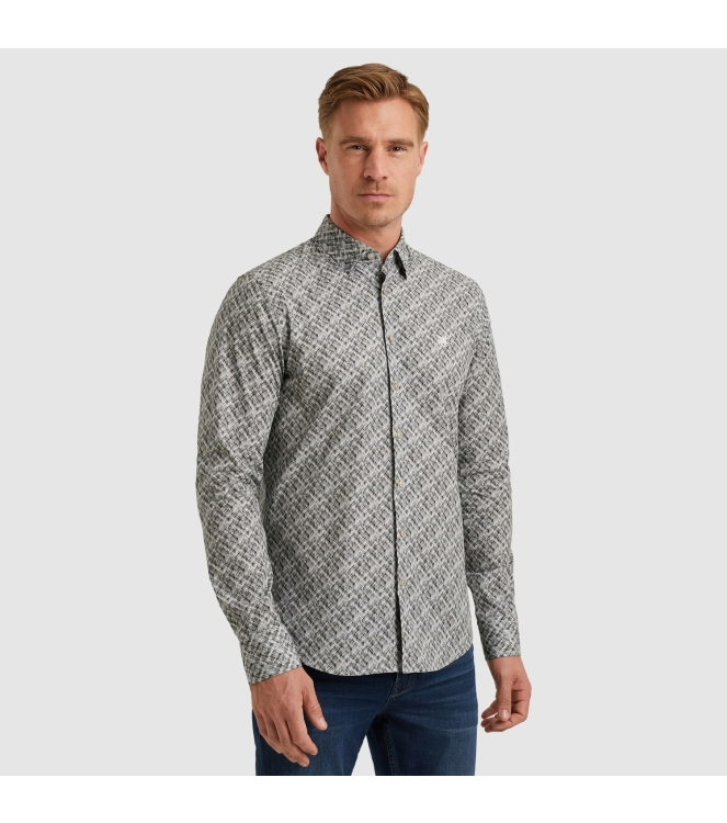 Vanguard Long Sleeve Shirt Print on fine Po 9143 Gray dawn