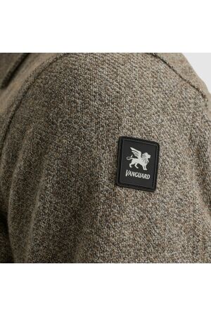 Vanguard Long Sleeve Shirt Solid Brushed Mo 8015 Lead grey