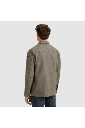 Vanguard Long Sleeve Shirt Solid Brushed Mo 8015 Lead grey
