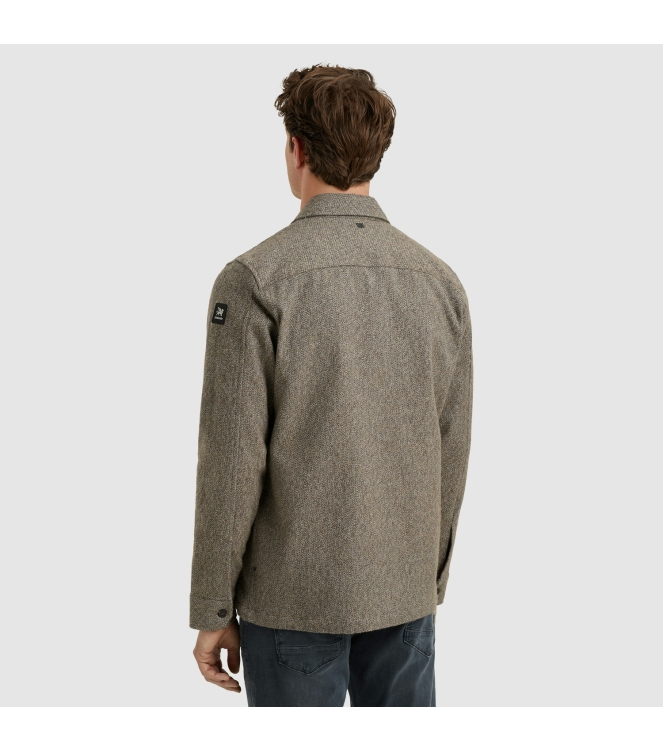 Vanguard Long Sleeve Shirt Solid Brushed Mo 8015 Lead grey