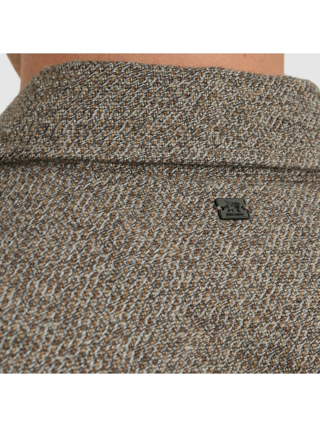 Vanguard Long Sleeve Shirt Solid Brushed Mo 8015 Lead grey