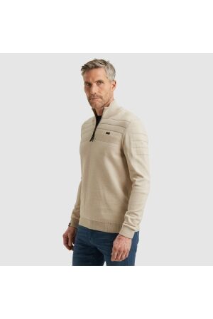 Vanguard Half zip collar cotton bonded moul 7144 White pepper