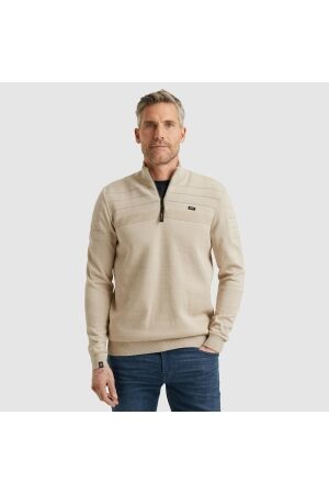 Vanguard Half zip collar cotton bonded moul 7144 White pepper
