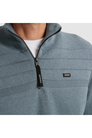 Vanguard Half zip collar cotton bonded moul 5409 Windward blue