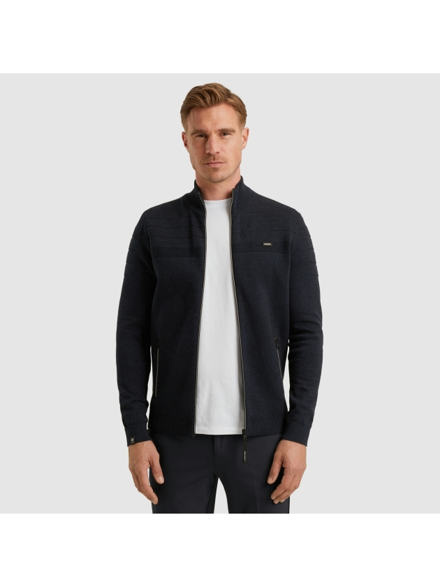 Vanguard Zip jacket cotton bonded mouline 5073 Sky captain