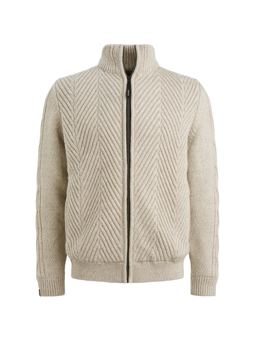 Vanguard Zip jacket wool blend 8015 Lead grey