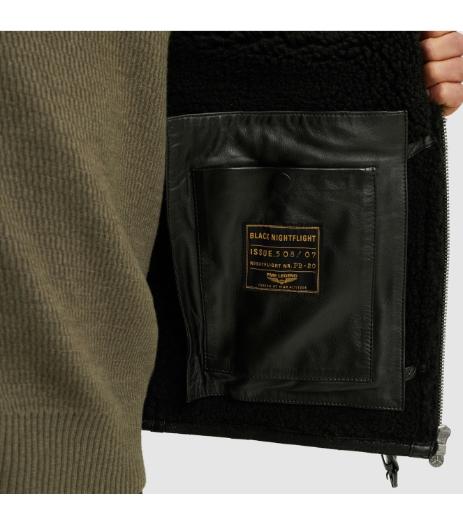 PME Legend Short jacket BLACK NIGHTFLIGHT Vin 999 Black
