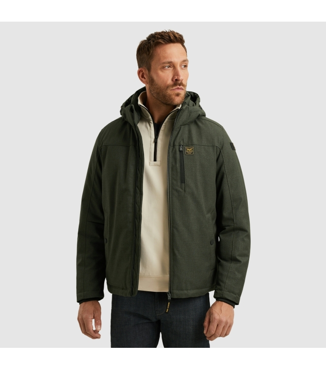 PME Legend Semi long jacket STRATOR Melange T 6425 Climbing Ivy