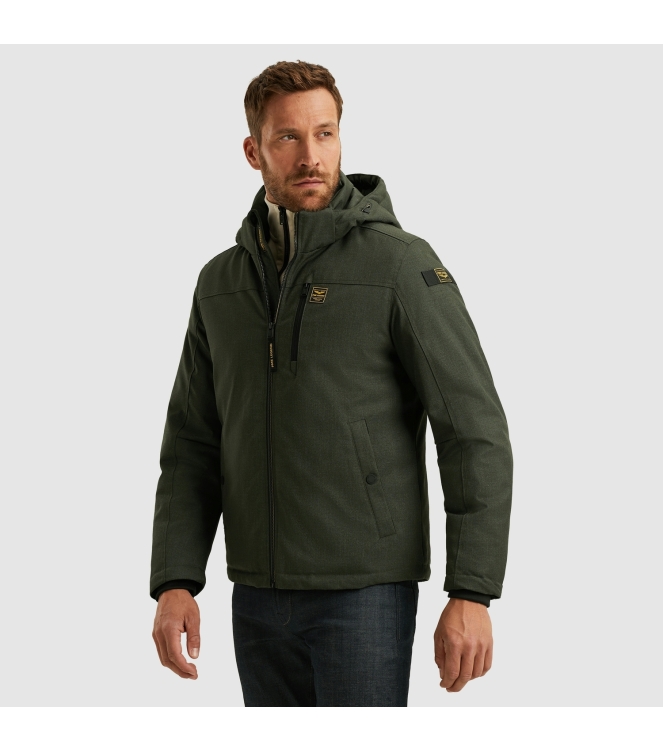 PME Legend Semi long jacket STRATOR Melange T 6425 Climbing Ivy
