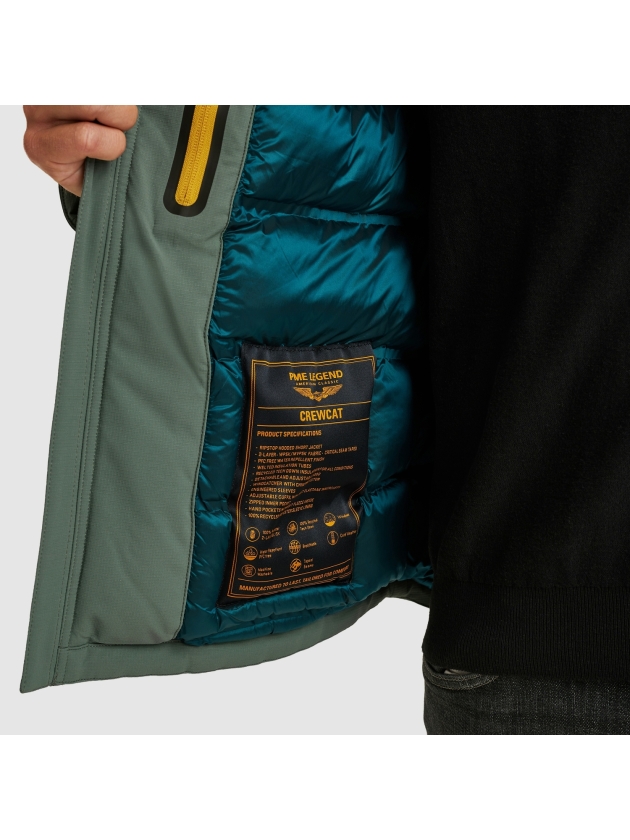 PME Legend Semi long jacket CREWCAT Ripper 6024 Balsam green