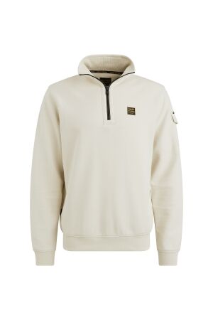 PME Legend Half zip collar interlock jersey 7013 Bone white
