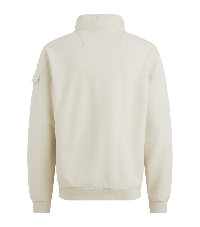 PME Legend Half zip collar interlock jersey 7013 Bone white