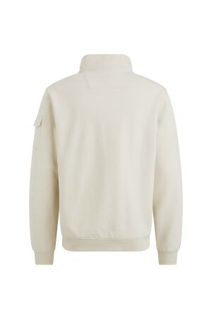 PME Legend Half zip collar interlock jersey 7013 Bone white