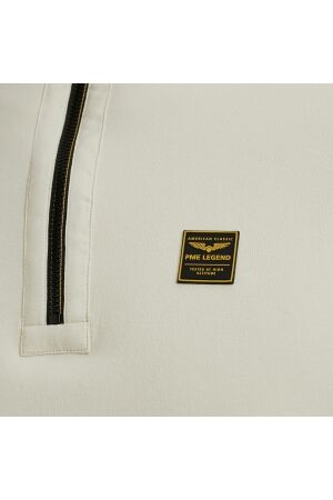 PME Legend Half zip collar interlock jersey 7013 Bone white
