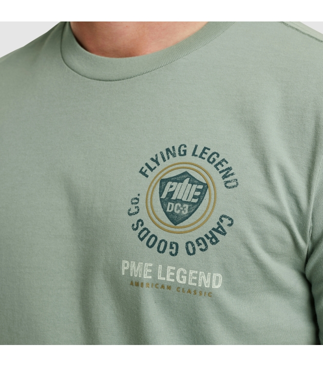 PME Legend Short sleeve r-neck single jersey 5226 Silver blue