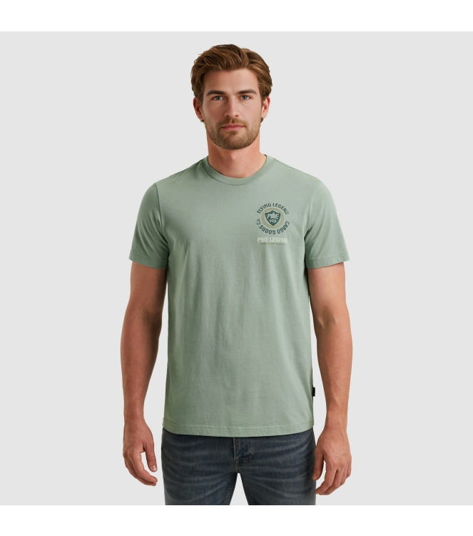 PME Legend Short sleeve r-neck single jersey 5226 Silver blue