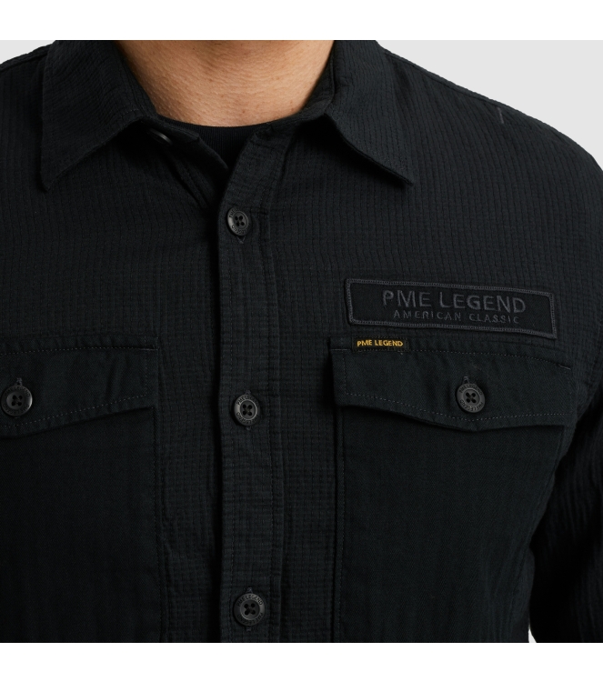 PME Legend LONG SLEEVE SHIRT Quilt Poplin 5281 Salute