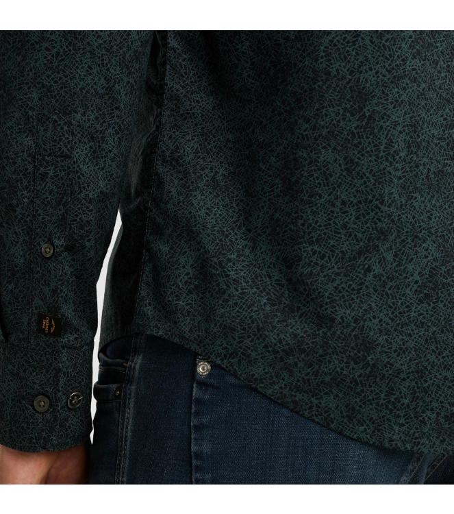 PME Legend LONG SLEEVE SHIRT Print on Ctn/Lyc 5281 Salute