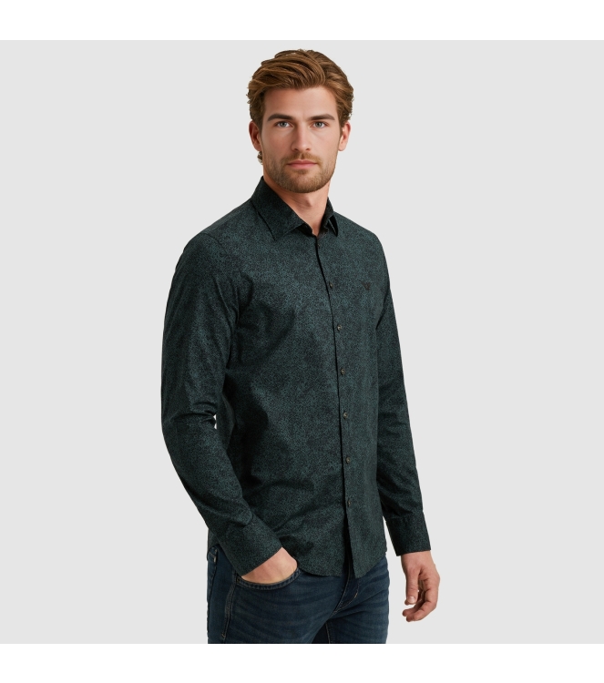 PME Legend LONG SLEEVE SHIRT Print on Ctn/Lyc 5281 Salute