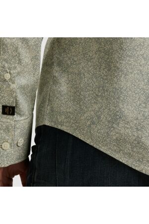 PME Legend LONG SLEEVE SHIRT Print on Ctn/Lyc 7011 Birch