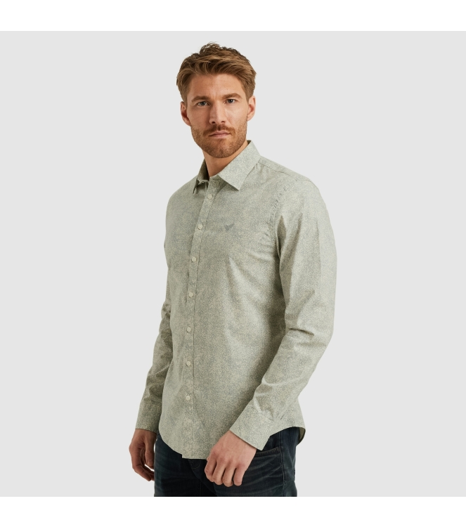PME Legend LONG SLEEVE SHIRT Print on Ctn/Lyc 7011 Birch