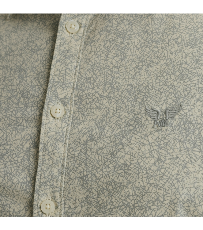 PME Legend LONG SLEEVE SHIRT Print on Ctn/Lyc 7011 Birch