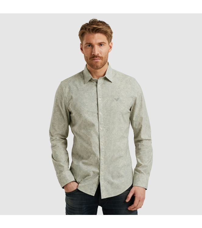PME Legend LONG SLEEVE SHIRT Print on Ctn/Lyc 7011 Birch