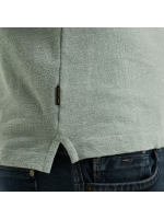 PME Legend Long sleeve polo slub jacquard jer 5226 Silver blue