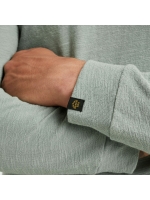 PME Legend Long sleeve polo slub jacquard jer 5226 Silver blue