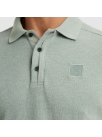 PME Legend Long sleeve polo slub jacquard jer 5226 Silver blue