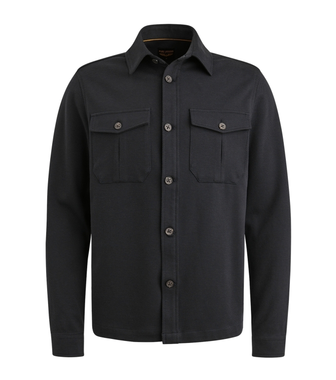 PME Legend LONG SLEEVE SHIRT Comfort Heavy Tw 5109 Blue graphite