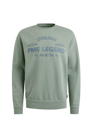 PME Legend Crewneck terry garment dyed 5226 Silver blue