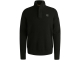 PME Legend Half zip collar cotton knit 999 Black