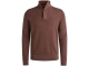 PME Legend Half zip collar cotton knit 8203 Marron