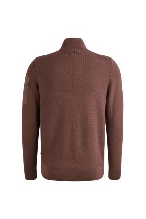 PME Legend Half zip collar cotton knit 8203 Marron